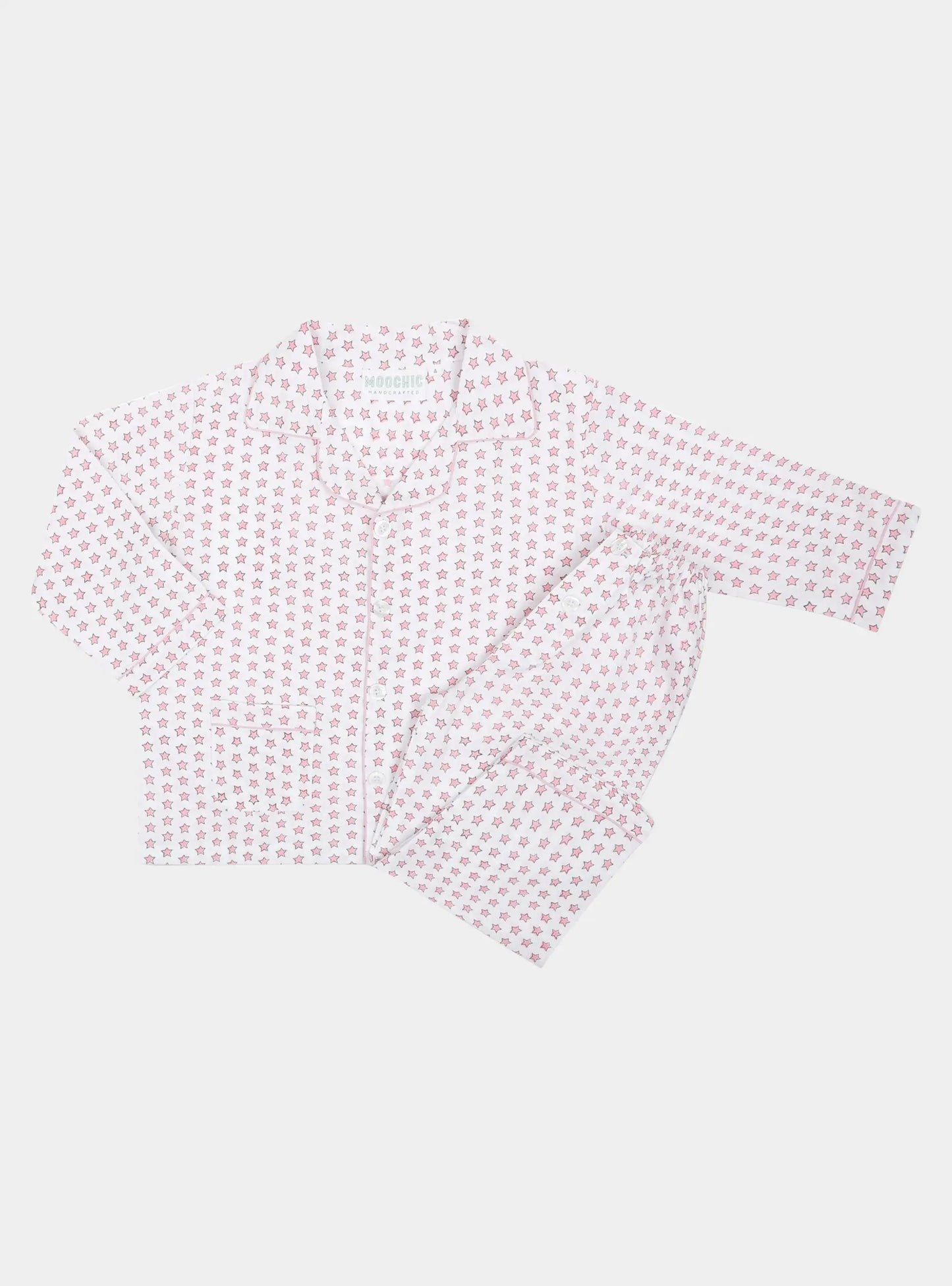 Pink Star Children's Pyjama Trouser Set Moochic