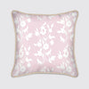 Pink With White Foliage Silk Cushion Long Studio Design