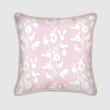  Pink With White Foliage Silk Cushion Long Studio Design