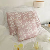 Pink With White Foliage Silk Cushion Long Studio Design