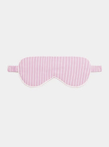  Pink & White Stripe Organic Cotton Sleep Mask Myza