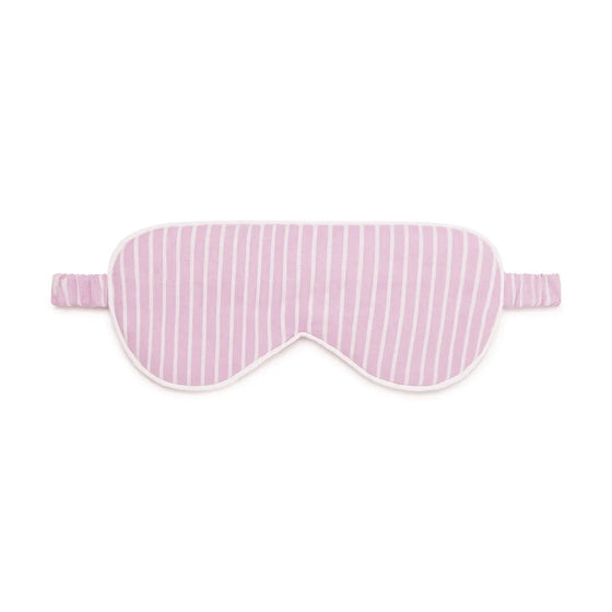 Pink & White Stripe Organic Cotton Sleep Mask Myza