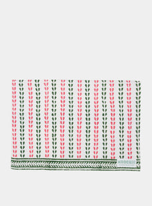  Pink and Green Leaf Tea Towel Moochic