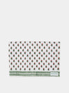 Pink and Green Small Flower Tea Towel Moochic