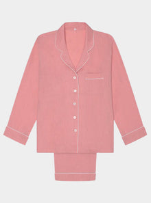  Pink Bloom Linen & Tencel Pyjama Trouser Set