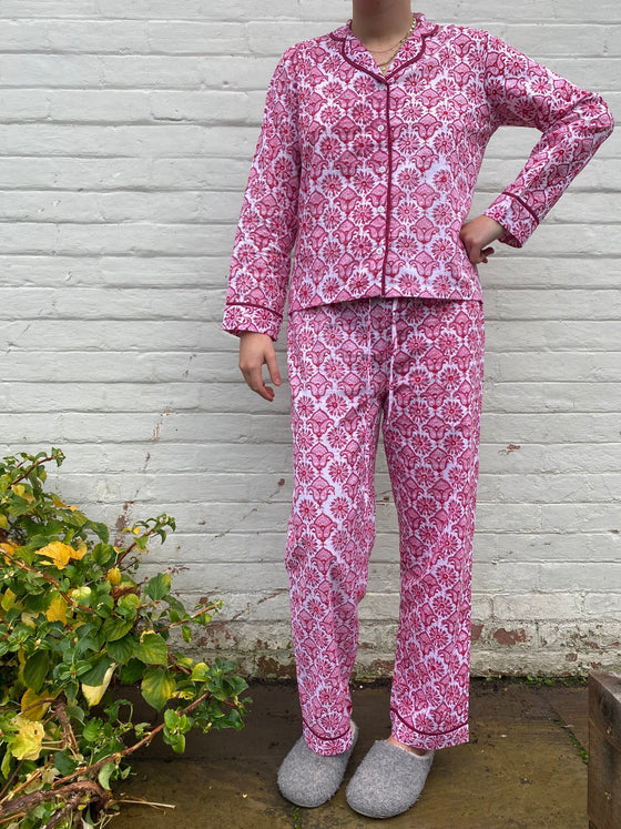 Paprika Pink Pyjama Trouser Set Madder & More