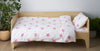 Pastel Pink Star Toddler Cot Bed Duvet Set