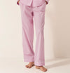 Pink & White Stripe Women's Organic Cotton Pyjama Trouser