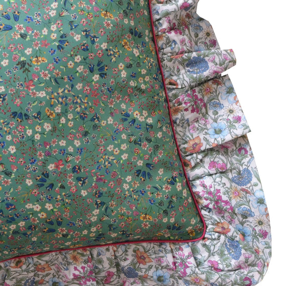 Piped Ruffle Cushion Made With Liberty Fabric DONNA LEIGH Coco & Wolf