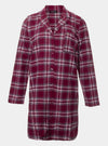 Plaid Nightshirt in Bordeaux Pretty You London