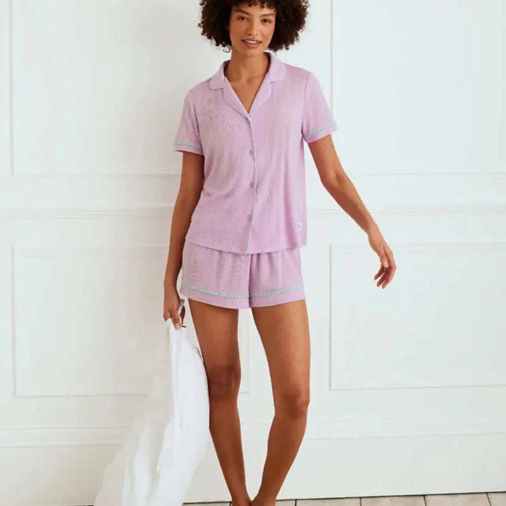 Pointelle Women's Button Up Short Pyjama Set Chelsea Peers