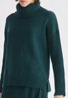 Polo Neck Jumper With Ribbed Details Paisie