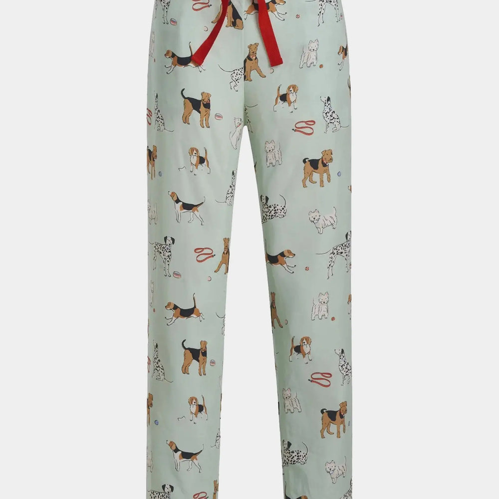 Poppy Dog Print Pyjama Trousers Tessie Clothing