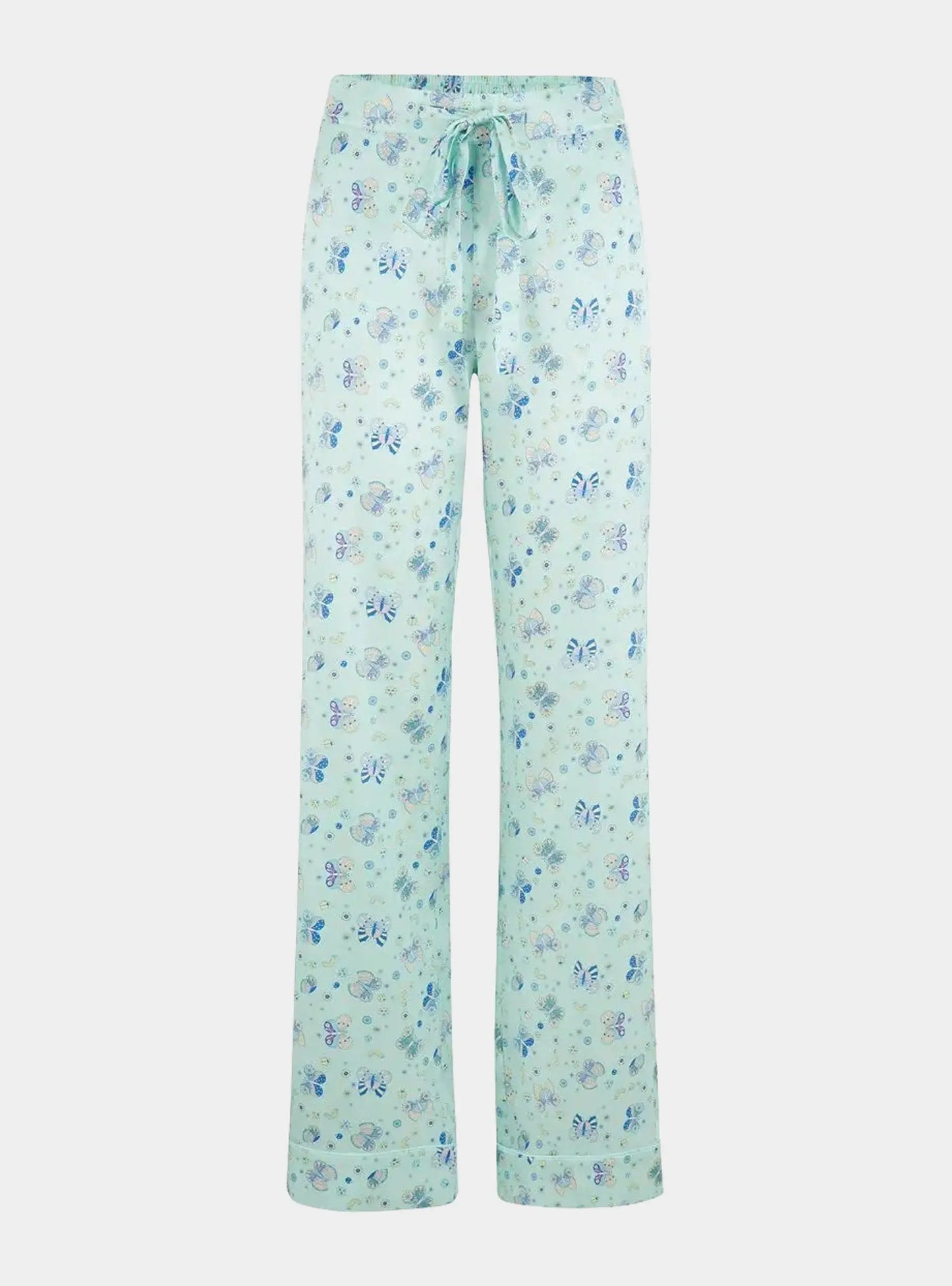 Poppy Glacier Butterfly Silk Trouser Sleepy Wilson