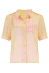 Poppy Lemonade Stripe Silk Blouse