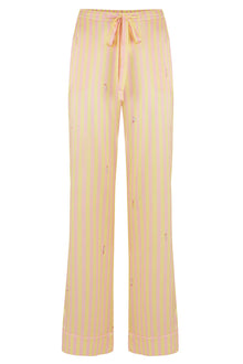  Poppy Lemonade Stripe Silk Trouser