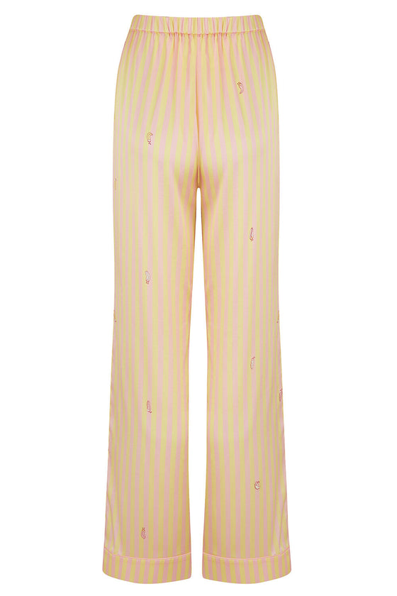 Poppy Lemonade Stripe Silk Trouser