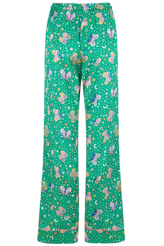 Poppy Rainforest Butterfly Silk Trouser