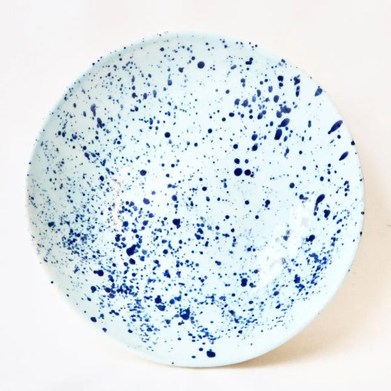 Porcelain Splatter Salad Serving Bowl Coco & Wolf