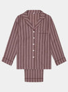 Port & Woodrose Striped Linen & Tencel Women's PJ Trouser Set Piglet