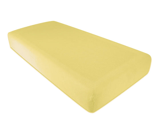 PurFlo Breathable Fitted Cot Bed Sheet Lemon -140cm X 70cm Purflo