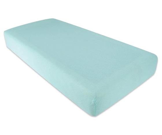 PurFlo Breathable Fitted Cot Bed Sheet Mint-140cm X 70cm Purflo