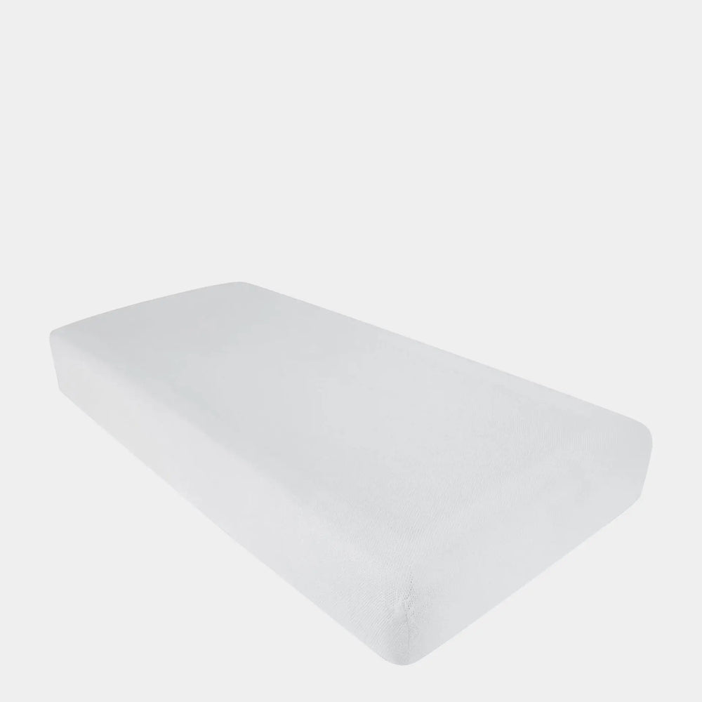 PurFlo Breathable Fitted Cot Bed Sheet White -140cm X 70cm Purflo