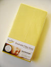 PurFlo Breathable Fitted Cot Sheet Lemon  - 120 X 60cm Purflo