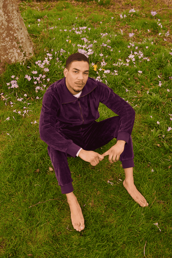 Organic Velour Tracksuit Bottoms