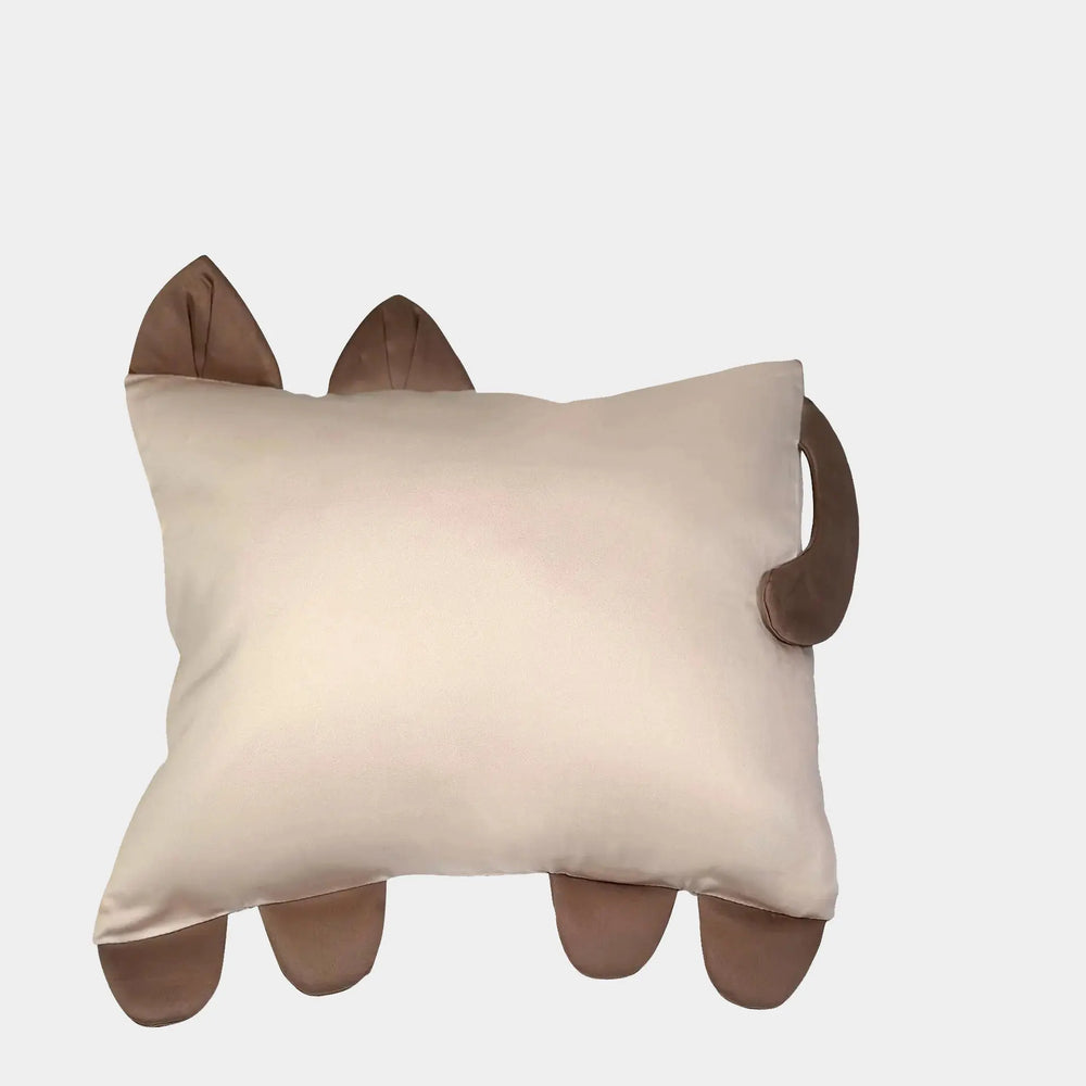 Purrfect Paws Beige Cat Mini Cotton Pillowcase Snooozeworld