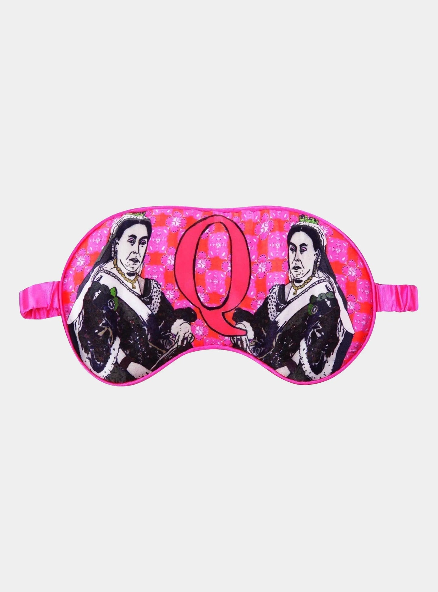 Q for Queen Vic Silk Eye Mask Jessica Russell Flint