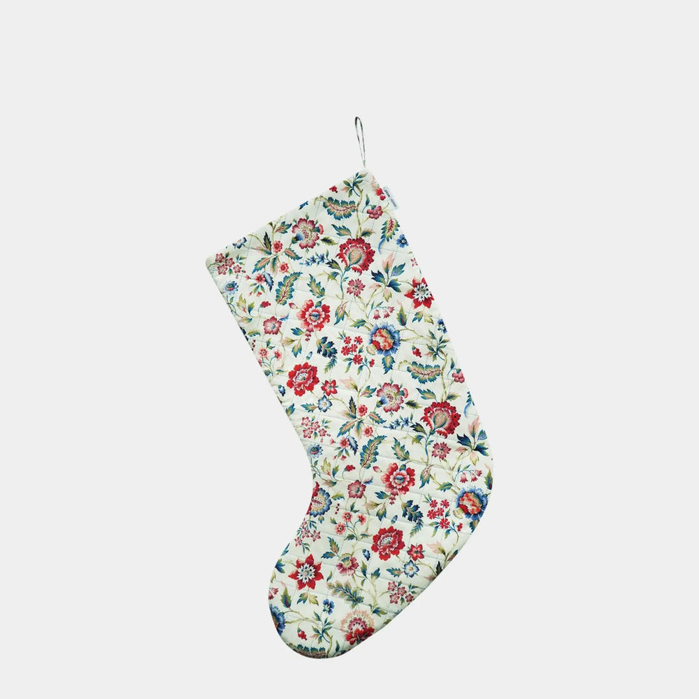 Quilted Christmas Stocking Made With Liberty Fabric Eva Belle Coco & Wolf