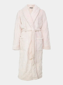  Quilted Velour Robe in Powder Puff Pretty You London