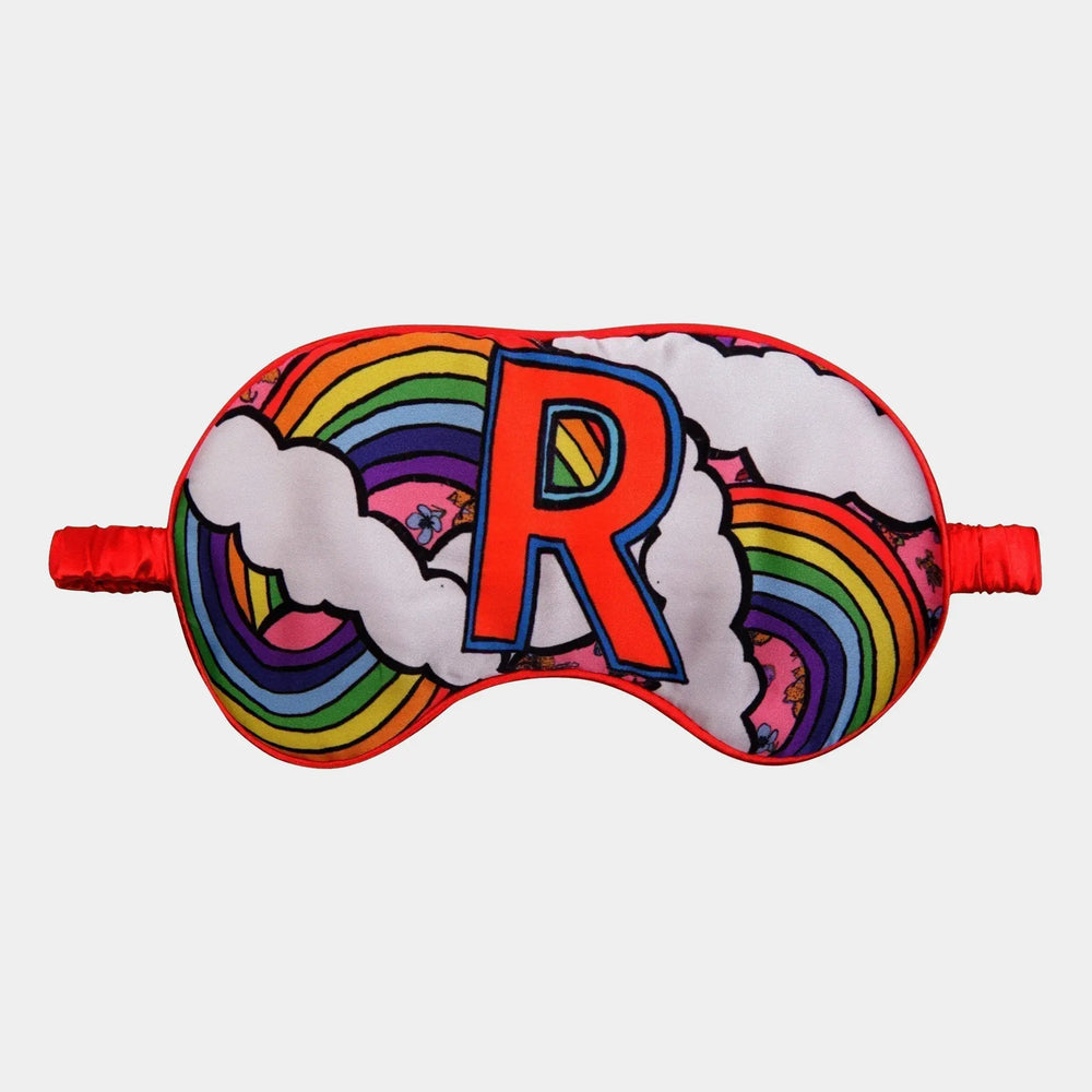 R for Rainbow Silk Eye Mask Jessica Russell Flint