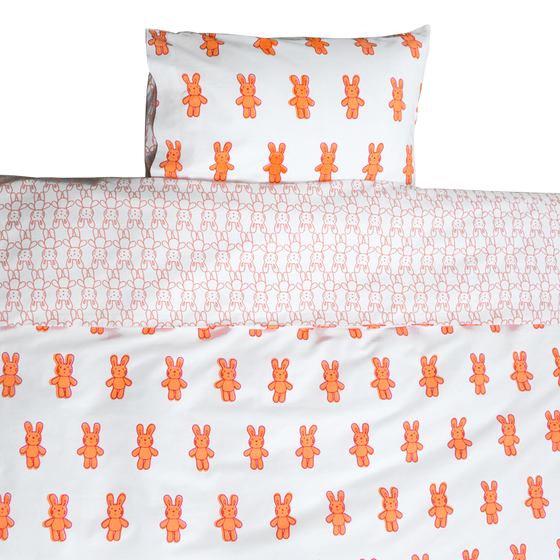 Bunny Rabbit Toddler Cot Bed Duvet Set