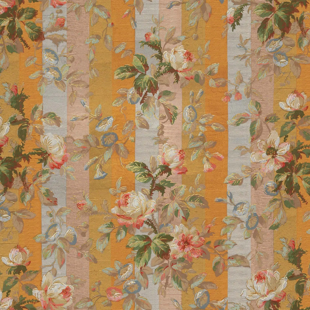 RAINBOW ROSE Wallpaper - Dusk Stripe House of Hackney