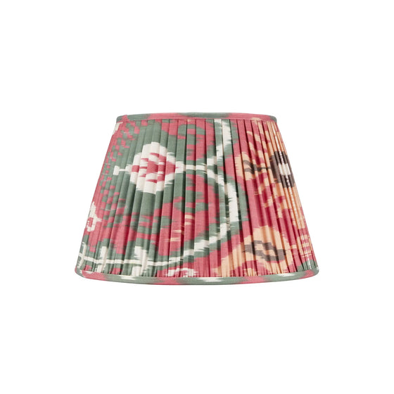 RASPBERRY and GREEN IKAT LAMPSHADES  - LOW in STOCK ROSANNA LONSDALE