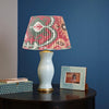 RASPBERRY and GREEN IKAT LAMPSHADES  - LOW in STOCK ROSANNA LONSDALE