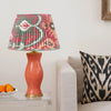 RASPBERRY and GREEN IKAT LAMPSHADES  - LOW in STOCK ROSANNA LONSDALE