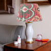 RASPBERRY and GREEN IKAT LAMPSHADES  - LOW in STOCK ROSANNA LONSDALE