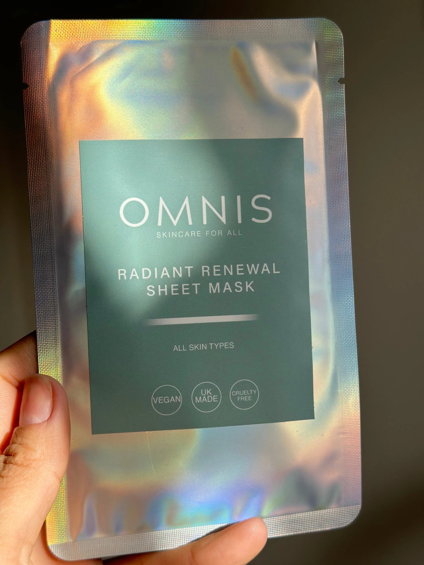 Radiant Renewal Sheet Mask Omnis Beauty