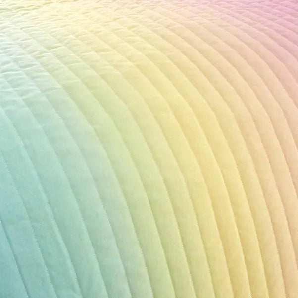 Rainbow Ombre Bedspread Dunelm