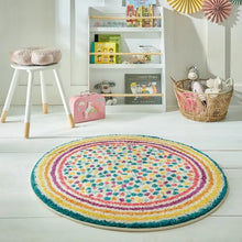  Rainbow Spot Berber Circle Rug Dunelm