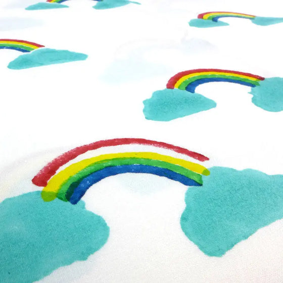 Rainbow Toddler Cot Bed Duvet Set Lulu and Nat