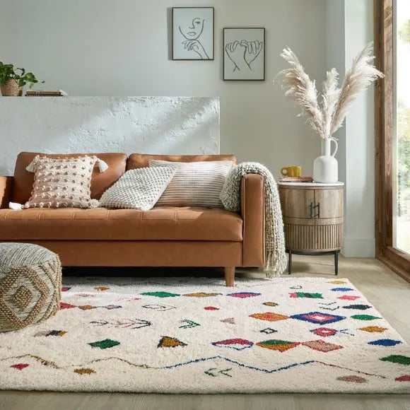 Rami Wool Berber Rug Dunelm