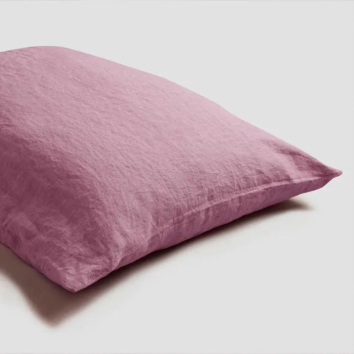 Raspberry Linen Pillowcases (Pair) Piglet