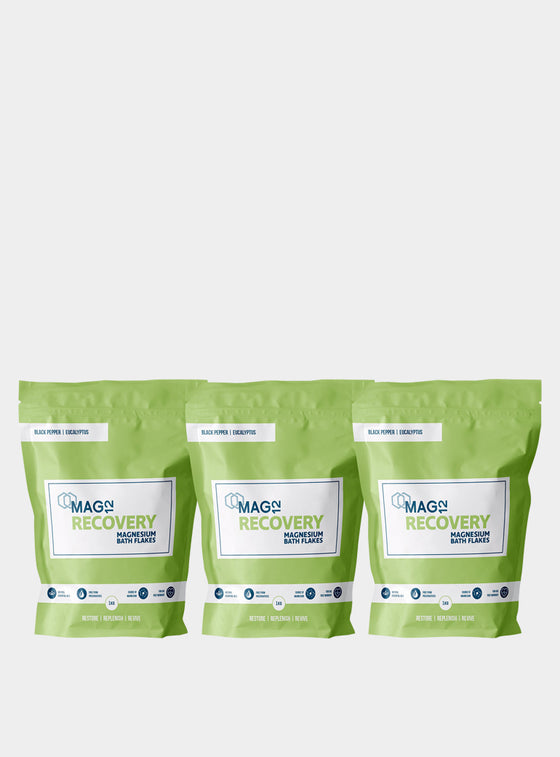 Recovery Magnesium Bath Flakes Bundle (3 X 1kg)