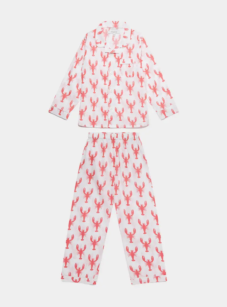 Red Lobster Kid's Organic Cotton Pyjama Trouser Set Myza