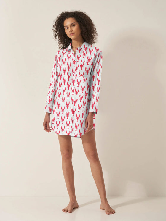 Red Lobster Women's Organic Cotton Nightshirt Myza