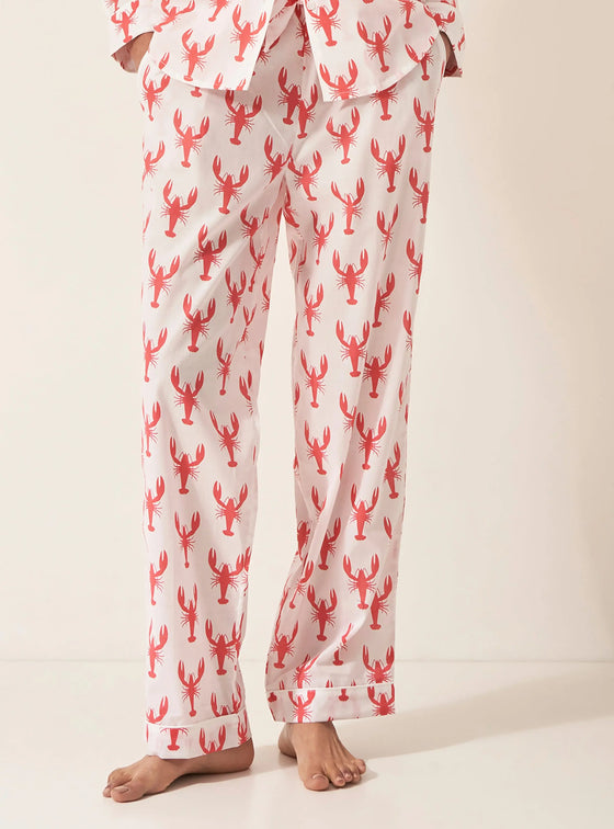 Red Lobster Women's Organic Cotton Pyjama Trouser Myza